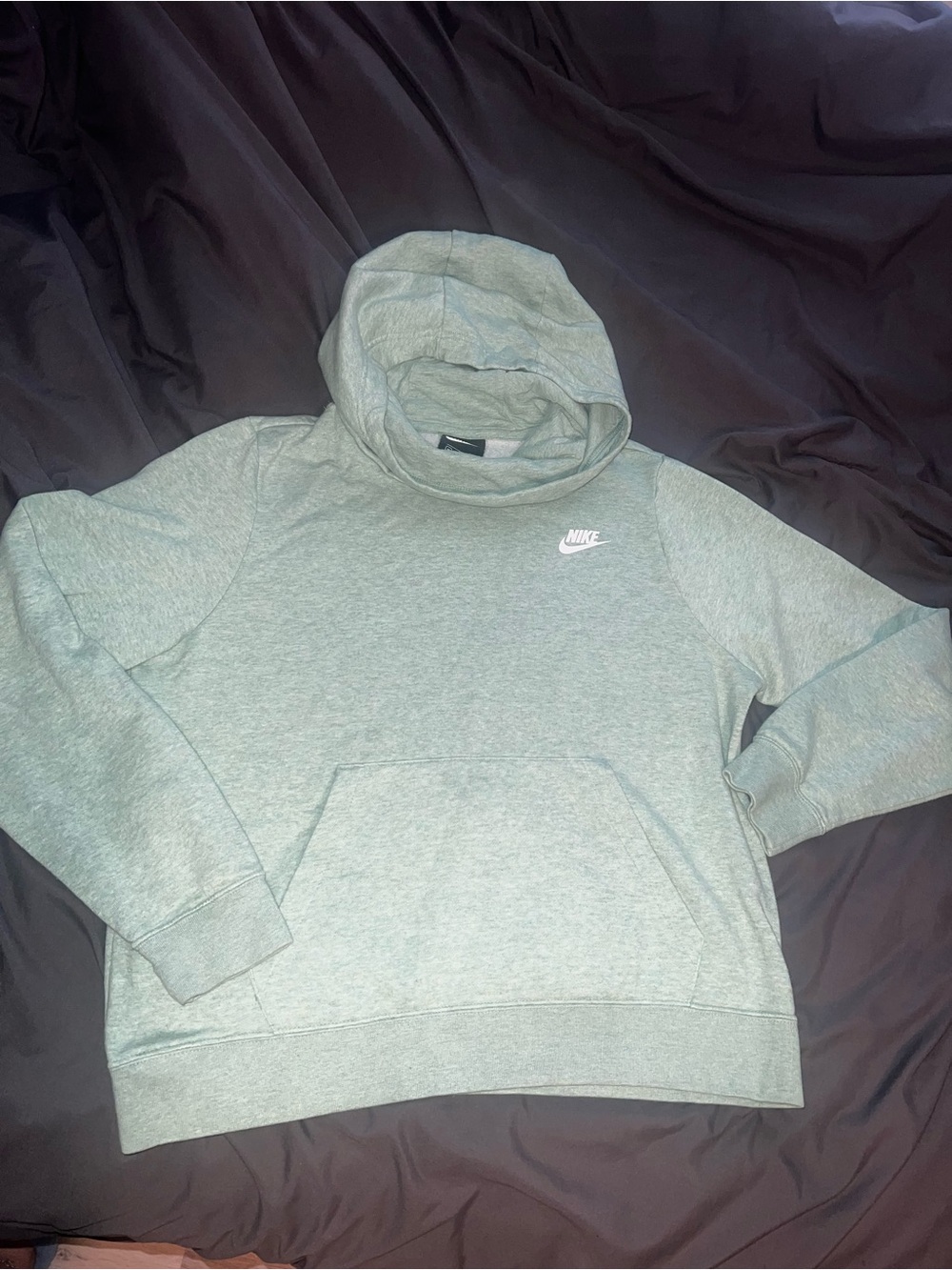 Nike Light Green Hoodie with Front Pocket